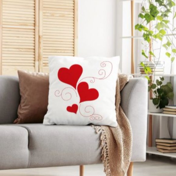Heart throw pillow - Picture 3 of 4